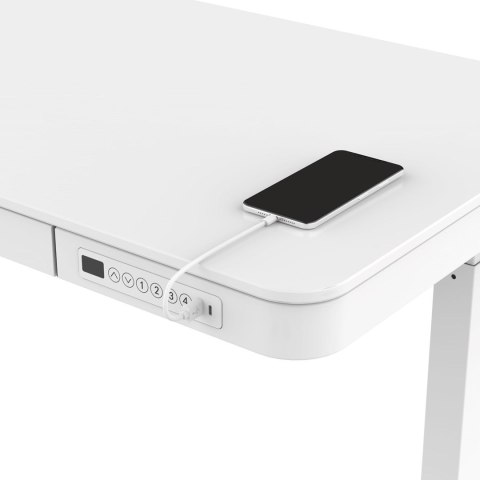 Zestaw Biurko TUCKANO białe + Fotel ergonomiczny GEMBIRD czarny Zestaw Biurko TUCKANO białe + Fotel ergonomiczny GEMBIRD czarny