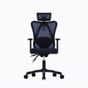 Zestaw Biurko TUCKANO białe + Fotel ergonomiczny GEMBIRD czarny