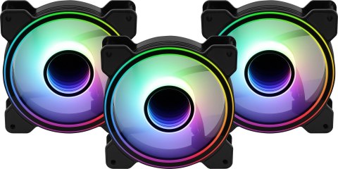 Wentylator + Hub AEROCOOL PGS MIRAGE 12 ARGB PRO (3x120) Wentylator + Hub AEROCOOL PGS MIRAGE 12 ARGB PRO (3x120)
