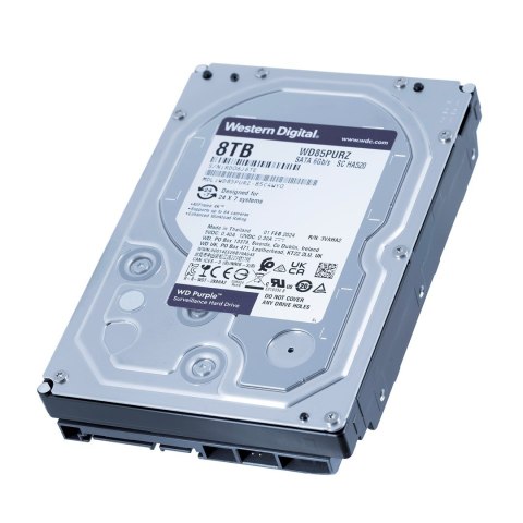 Dysk HDD WD Purple WD85PURZ (8 TB ; 3.5"; 256 MB; 5640 obr/min) Dysk HDD WD Purple WD85PURZ (8 TB ; 3.5"; 256 MB; 5640 obr/min)
