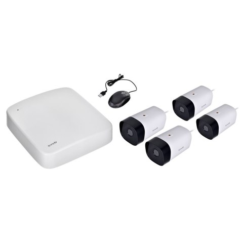 ZESTAW DO MONITORINGU 4-KAMERY TENDA K4P-4TR ZESTAW DO MONITORINGU 4-KAMERY TENDA K4P-4TR