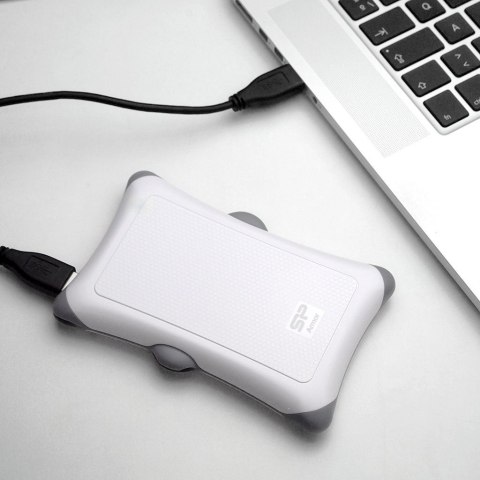 Dysk zewnętrzny HDD Silicon Power Armor A30 (2TB; 2.5"; USB 3.2; 5400 obr/min; White; SP020TBPHDA30S3W) Dysk zewnętrzny HDD Silicon Power Armor A30 (2TB; 2.5"; USB 3.2; 5400 obr/min; White; SP020TBPHDA30S3W)