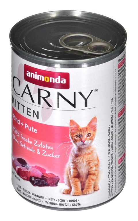 ANIMONDA Carny Kitten Wołowina Indyk - mokra karma dla kota - 400g ANIMONDA Carny Kitten Wołowina Indyk - mokra karma dla kota - 400g