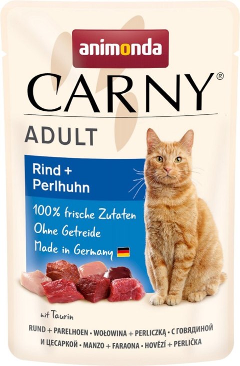 Animonda Carny Adult Pouch Beef,Guinea-fowl 85g Animonda Carny Adult Pouch Beef,Guinea-fowl 85g
