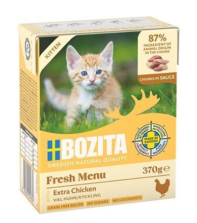 BOZITA Chunks in sauce - mokra karma dla kociąt - 370g BOZITA Chunks in sauce - mokra karma dla kociąt - 370g