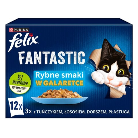 FELIX Fantastic Ryba - mokra karma dla kota - 12x85g FELIX Fantastic Ryba - mokra karma dla kota - 12x85g