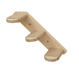 KERBL Drewniana drabinka dla kota, długość 38 cm, z jutą