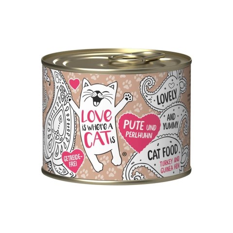 Love is where a cat is® z indykiem i perliczką 200g Love is where a cat is® z indykiem i perliczką 200g