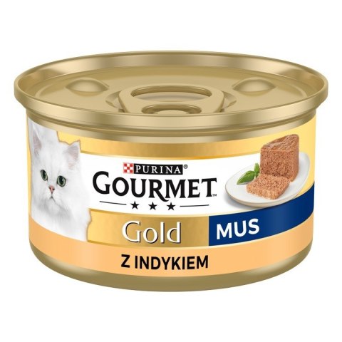 PURINA Gourmet Gold Mus z indykiem - mokra karma dla kota - 85 g PURINA Gourmet Gold Mus z indykiem - mokra karma dla kota - 85 g