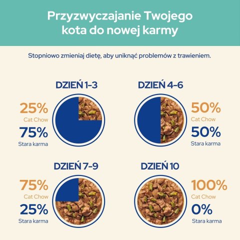Purina Cat Chow Hairball z kurczakiem i zieloną fasolką w sosie - mokra karma dla kota - 85 g Purina Cat Chow Hairball z kurczakiem i zieloną fasolką w sosie - mokra karma dla kota - 85 g
