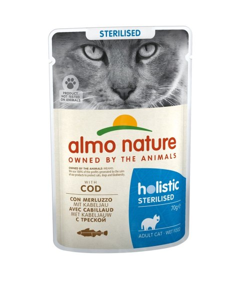 ALMO NATURE Functional Sterilised z dorszem - mokra karma dla kotów wysterylizowanych - 70g ALMO NATURE Functional Sterilised z dorszem - mokra karma dla kotów wysterylizowanych - 70g