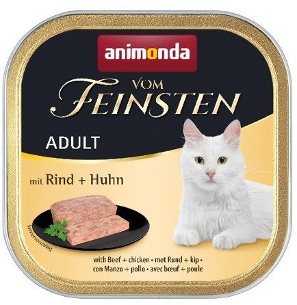 ANIMONDA Vom Feinsten Adult wołowina z kurczakiem - mokra karma dla kota - 100g ANIMONDA Vom Feinsten Adult wołowina z kurczakiem - mokra karma dla kota - 100g