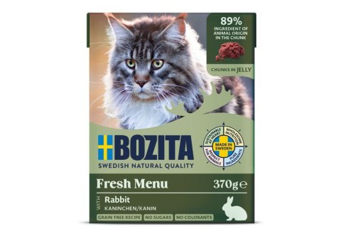 BOZITA Mięsne kawałki z królikiem w galaretce 370g BOZITA Mięsne kawałki z królikiem w galaretce 370g