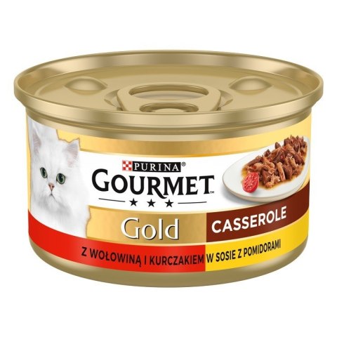 GOURMET GOLD Wołowina z kurczakiem w sosie pomidorowym 85g GOURMET GOLD Wołowina z kurczakiem w sosie pomidorowym 85g