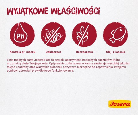 JOSERA Pate gulasz kurczak z wołowiną - mokra karma dla kota - 85 g JOSERA Pate gulasz kurczak z wołowiną - mokra karma dla kota - 85 g