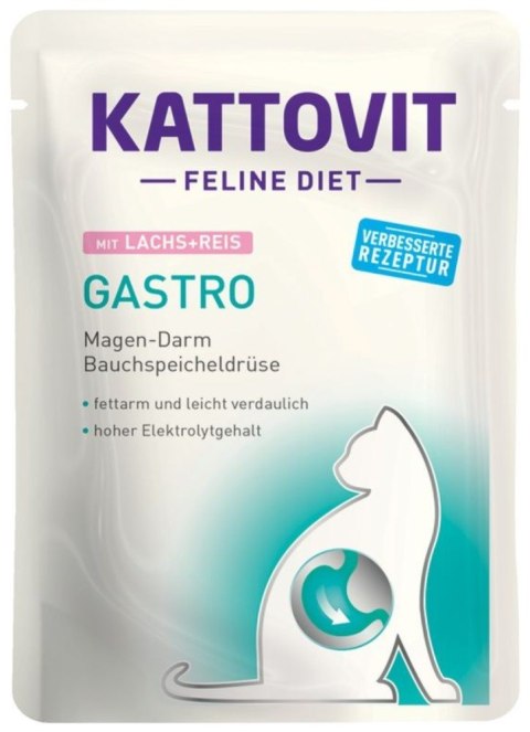 KATTOVIT GASTRO Zestaw na układ pokarmowy 12x85g dla kota KATTOVIT GASTRO Zestaw na układ pokarmowy 12x85g dla kota