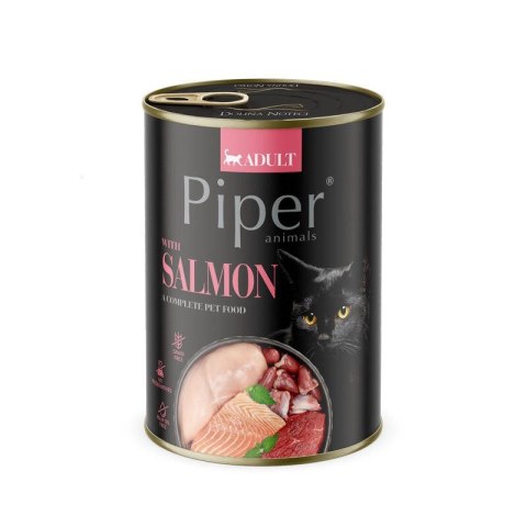 Piper z łososiem NOWOŚĆ - kar.dla kota 400g Piper z łososiem NOWOŚĆ - kar.dla kota 400g