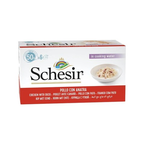 SCHESIR M-Pack Filety z kurczaka z kaczką 6x50g SCHESIR M-Pack Filety z kurczaka z kaczką 6x50g