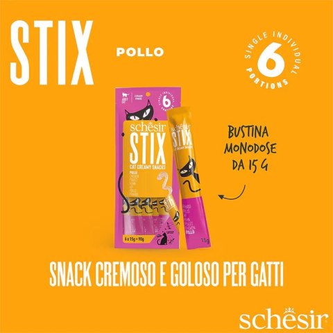 SCHESIR STIX TREATS Kurczak 6x15g SCHESIR STIX TREATS Kurczak 6x15g