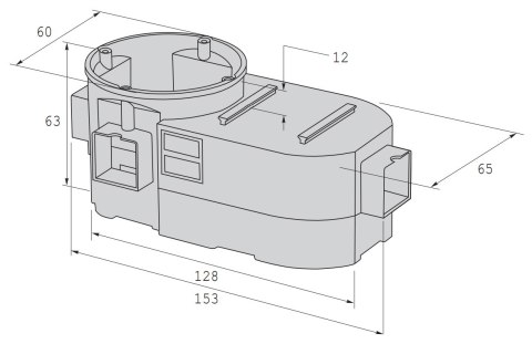 PUSZKA PODTYNKOWA PODWÓJNA SE-2X60-G SIMET PUSZKA PODTYNKOWA PODWÓJNA SE-2X60-G SIMET