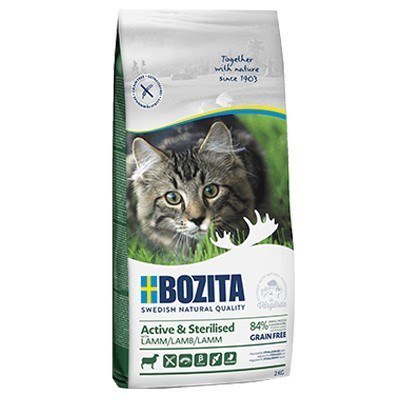 BOZITA Active & Sterilised Grain free Lamb - sucha karma dla kotów wychodzących po sterylizacji - 2kg BOZITA Active & Sterilised Grain free Lamb - sucha karma dla kotów wychodzących po sterylizacji - 2kg