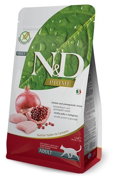 FARMINA N&D Prime Chicken & Pomegranate Adult - sucha karma dla kota - 1,5kg FARMINA N&D Prime Chicken & Pomegranate Adult - sucha karma dla kota - 1,5kg