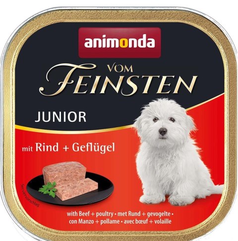 ANIMONDA Vom Feinsten Junior wołowina z drobiem - mokra karma dla szczeniąt - 150 g ANIMONDA Vom Feinsten Junior wołowina z drobiem - mokra karma dla szczeniąt - 150 g