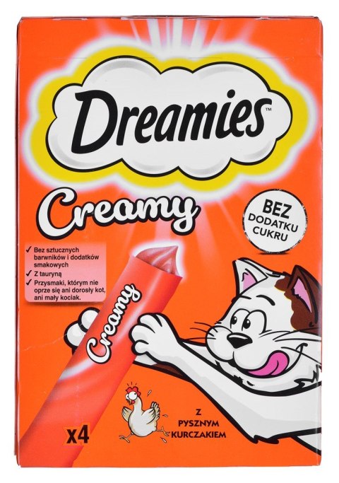 DREAMIES Creamy Kurczak - przysmak dla kota - 4x10 g DREAMIES Creamy Kurczak - przysmak dla kota - 4x10 g