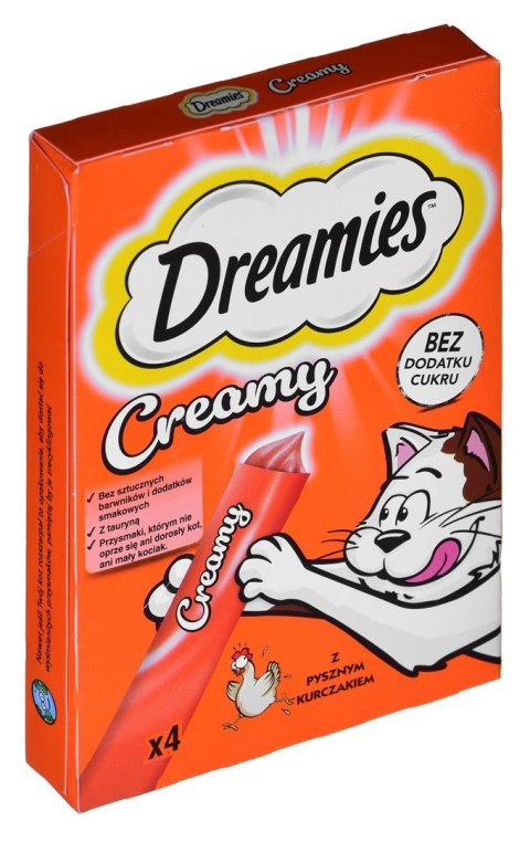 DREAMIES Creamy Kurczak - przysmak dla kota - 4x10 g DREAMIES Creamy Kurczak - przysmak dla kota - 4x10 g