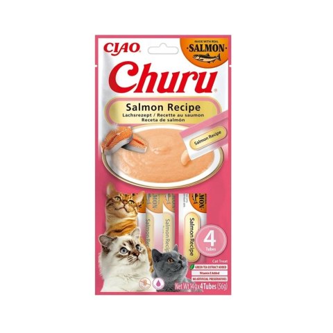 INABA CAT CHURU SALMON RECPIE 4x14g (56g) INABA CAT CHURU SALMON RECPIE 4x14g (56g)