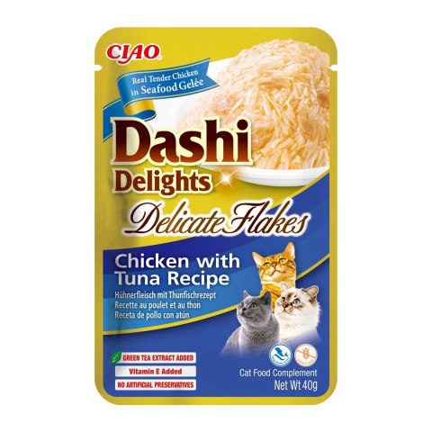 INABA CAT DASHI DELIGHTS FLAKES CHICKEN TUNA 40g INABA CAT DASHI DELIGHTS FLAKES CHICKEN TUNA 40g
