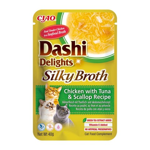 INABA CAT DASHI DELIGHTS SILKY CHICK.TUN&SCAL 40g INABA CAT DASHI DELIGHTS SILKY CHICK.TUN&SCAL 40g
