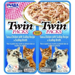 INABA CAT TWIN TUNA & CHICKEN SCALLOP 2x40g