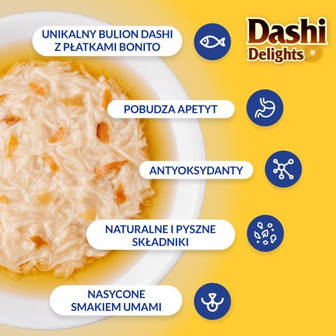 INABA DASHI DELIGHTS Kurczak Tuńczyk 70g bulion dla kota INABA DASHI DELIGHTS Kurczak Tuńczyk 70g bulion dla kota
