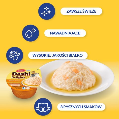 INABA DASHI DELIGHTSKurczak70g bulion dla kota INABA DASHI DELIGHTSKurczak70g bulion dla kota