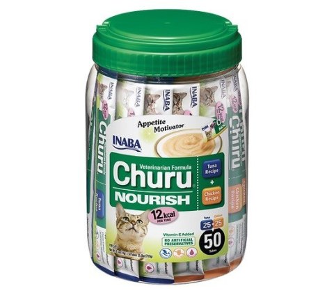 Przysmak Inaba CHURU NOURISH Tuńczyk i kurczak dla kota 50x14g Przysmak Inaba CHURU NOURISH Tuńczyk i kurczak dla kota 50x14g