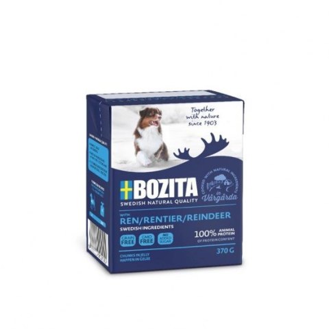 BOZITA Mięsne kawałki z reniferem w galaretce 370g BOZITA Mięsne kawałki z reniferem w galaretce 370g