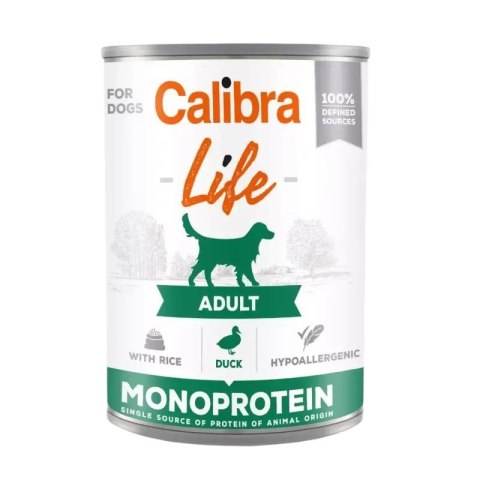 CALIBRA Life Monoprotein Duck & Rice dla psa 400g CALIBRA Life Monoprotein Duck & Rice dla psa 400g