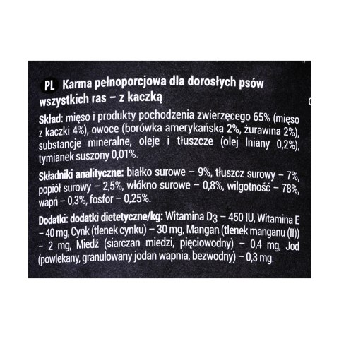 DOLINA NOTECI Rafi z kaczką, żurawiną i borówką - mokra karma dla psa - 400g DOLINA NOTECI Rafi z kaczką, żurawiną i borówką - mokra karma dla psa - 400g