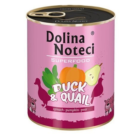 DOLINA NOTECI Superfood z kaczką i przepiórką - mokra karma dla psa - 800g DOLINA NOTECI Superfood z kaczką i przepiórką - mokra karma dla psa - 800g