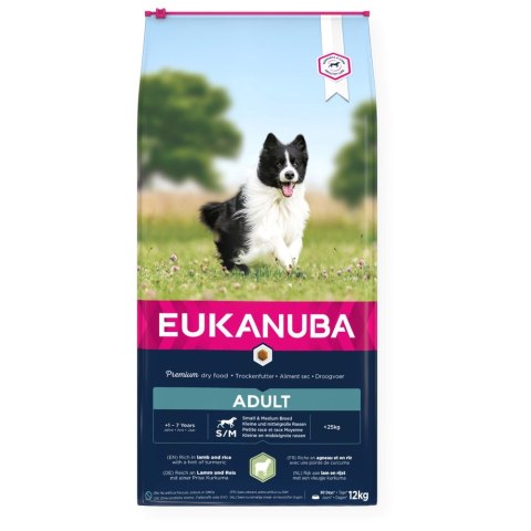 EUKANUBA Adult Small&Medium Breeds rich in lamb & rice - sucha karma dla psa - 12 kg EUKANUBA Adult Small&Medium Breeds rich in lamb & rice - sucha karma dla psa - 12 kg