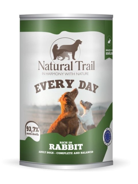 NATURAL TRAIL EVERY DAY Dog Królik 400g NATURAL TRAIL EVERY DAY Dog Królik 400g