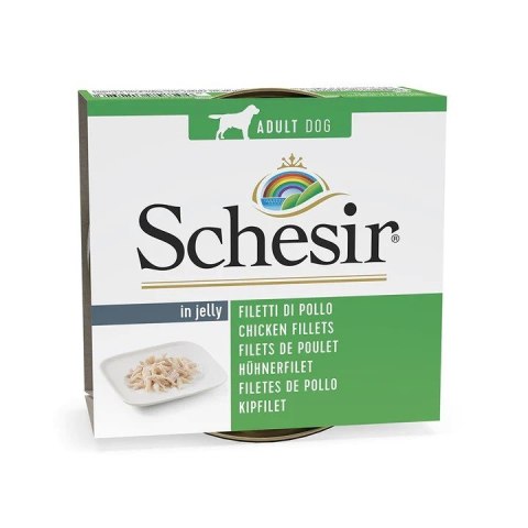 SCHESIR dla psów Adult w Galarecie Fileciki z Kurczaka 150g SCHESIR dla psów Adult w Galarecie Fileciki z Kurczaka 150g