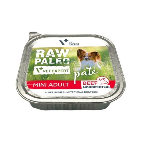 VetExpert Raw Paleo Wołowina Pate Mini Adult alu tray 150g VetExpert Raw Paleo Wołowina Pate Mini Adult alu tray 150g