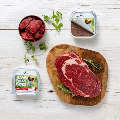 VetExpert Raw Paleo Wołowina Pate Mini Adult alu tray 150g VetExpert Raw Paleo Wołowina Pate Mini Adult alu tray 150g