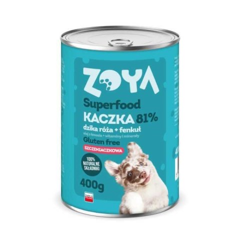 ZOYA Kaczka PUPPY Superfood - Karma mokra dla psów - 400g ZOYA Kaczka PUPPY Superfood - Karma mokra dla psów - 400g