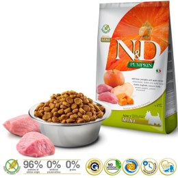 FARMINA N&D GF Pumpkin, Boar&Apple Adult Mini - sucha karma dla psa - 800 g