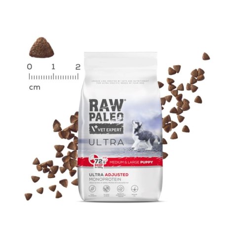 VetExpert Raw Paleo Ultra Wołowina Medium&Large Puppy 10kg VetExpert Raw Paleo Ultra Wołowina Medium&Large Puppy 10kg