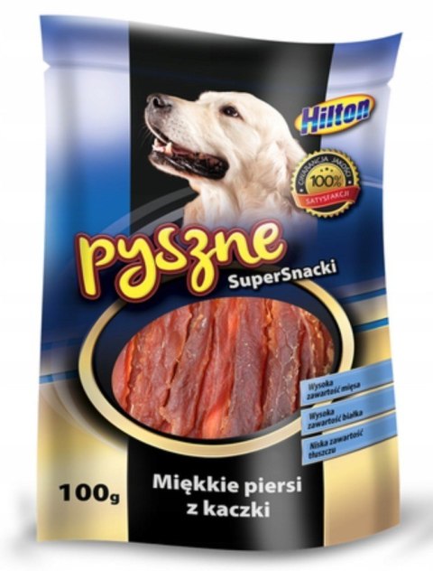 HILTON Miękkie piersi z kaczki - przysmak dla psa - 100 g HILTON Miękkie piersi z kaczki - przysmak dla psa - 100 g