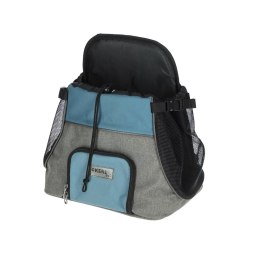 KERBL Torba podróżna dla psa Vacation, 31 x 24 x 38 cm, szaro-niebieska